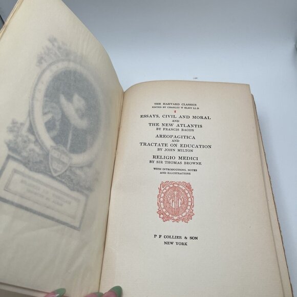 Harvard Classics 1909 Bacon Milton Browne Alumni Edition De Luxe Limited 1000 - Picture 10 of 14